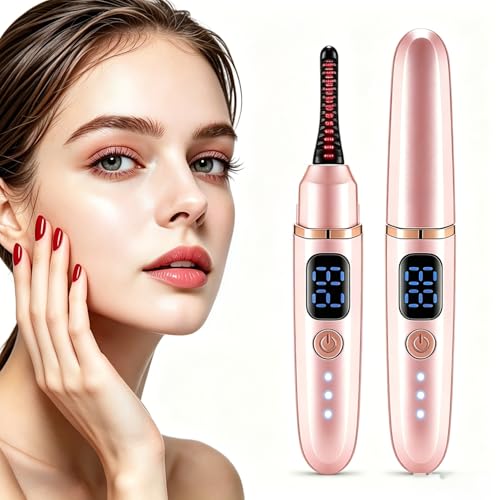 #rémunéré #Amazon<br>Recourbe Cils Chauffant Eyelash Curler Rechargeable Recourbe Cils Portable Électrique Avec 3 Modes de Température Chauffant Rapide Recourbe Cil Professionnel pour Le Soin des Cils