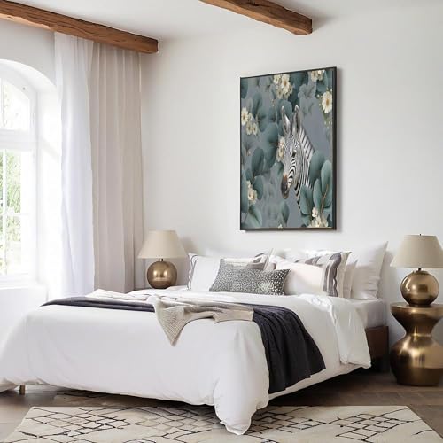 Impression sur toile tableau decoration murale salon jungle - 5
