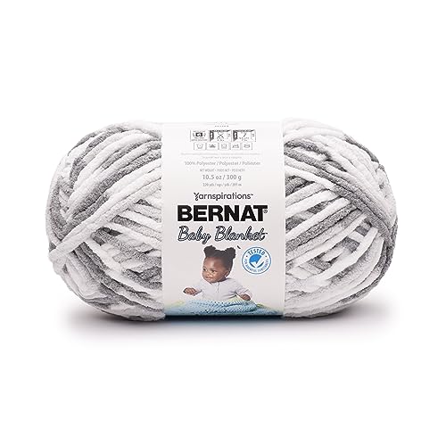Image of Bernat Baby Blanket BB Dapple Gray Yarn - 1 Pack