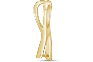 14k Gold Plated 925 Sterling Silver Pendant Clasp Connectors Bails for Necklace