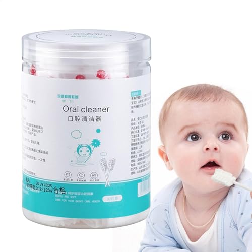 Cepillo de dientes de gasa suave, limpiador lingual para bebés - Cepillo de dientes higiénico para bebés | Cepillo de dientes de gasa limpio y respetuoso con la piel, paquete individual para niños y