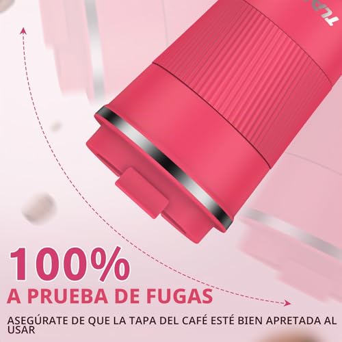 Miniatura 2 de Tlater Termo Para Cafe, 380ml 13oz Vaso Termico Cafe Para Llevar Con Tapa - Taza Termo - Acero Inoxidable Al Vacío De Doble Pared Cafe Pequeño Para Bebidas Frías Y Calientes, Café, Agua Y Té