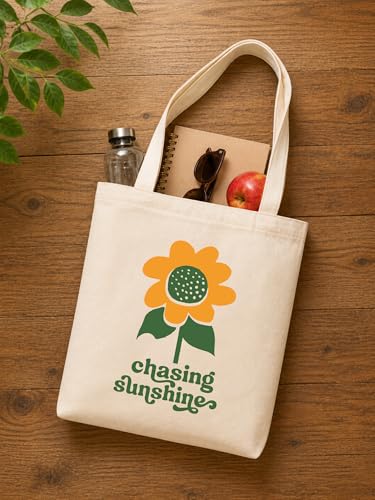 Image of DOODLE Premium Canvas Tote Bag for Women with Zip and Inner Pocket for Shopping, Office, Travel and Daily Use