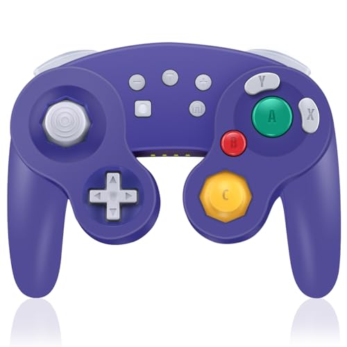 Wireless Controller for Nintendo Switch,Switch Pro Controller Compatible with Nintendo Switch/Switch OLED/Switch Lite/PC,6-Axis Gyro Motion,Wake-up,Vibration & Turbo,Purple