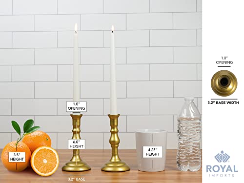 Royal Imports CST-6IN-GD Gold Taper Candle Holder thumb #5