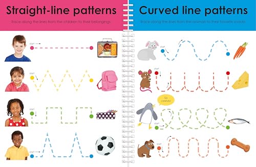 Wipe Clean Workbook: Pen Control and Tracing (enclosed spiral binding): An introduction to pen control with practical exercises to do again and again (Wipe Clean Learning Books) - Thumbnail 3