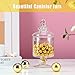 REFSAVER Apothecary Jars Glass Decorative Candy Jars,Candy Buffet Display, Elegant Storage Jar, Decorative Wedding Candy Organizer Canisters Style SA