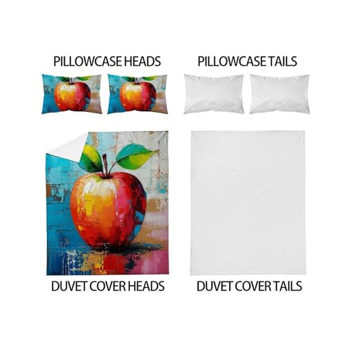 Ensemble 3 pièces parure de lit enfant 3D housse de couette double 200x200 douce fermeture éclair - 4