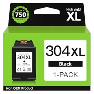 InkYeah 304 Zwart Inktcartridge XL, 304 Inktcartridges Vervanging voor 304 Zwart Inktcartridge, Printerinkt 304 XL voor DeskJet 3760 2600 2630 3700 3720 3733 Envy 5000 5010 5020 5030 5032