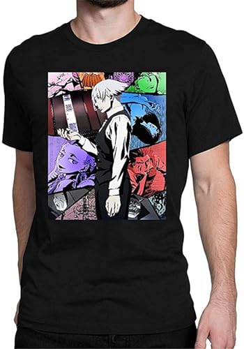 NelaYan Good Come from Men's Death Parade 2 Mens Women T Shirt 100% Cotton O-Neck Unisex Short Sleeve T-Shirt Black L