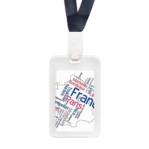 Porte-carte de crédit transparent pour badge d'identité en PVC rigide format standard