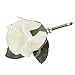 Set of 4 Rose Boutonniere with Pin for Men Wedding Prom Party Corsage Silk Flower for Groom,Best Man,Father