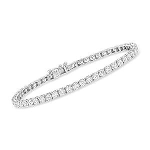 Ross-Simons 7.00 ct. t.w. Lab-Grown Diamond Tennis Bracelet in 14kt White Gold