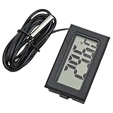 Sonde étanche : le capteur scellé à l'extrémité de la sonde est adapté pour les aquariums et terrariums, permettant un placement immergé ou humide tout en gardant l'unité d'affichage sèche et sûre.