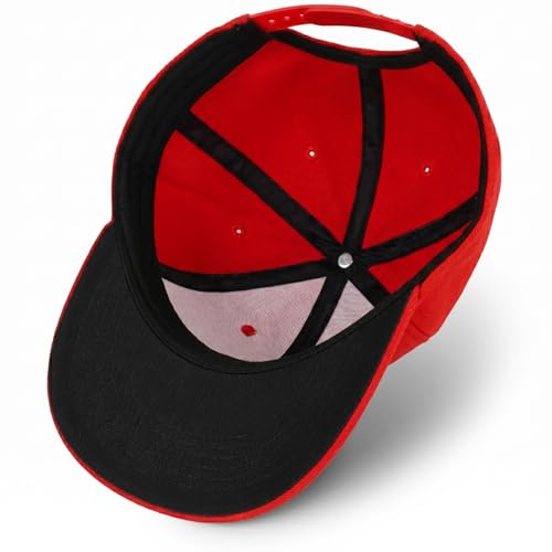 Image of Flat Brim Hats for Men - Gothic Style Skull Hat Leather Pattern - Hip-Hop Snapback Hat Skeleton Hats for Men
