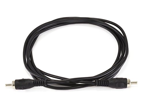 Monoprice Single-Channel Cable - 6 Feet - Black | Rca Plug/Plug Male/Male, Ideal For Short, Low-Frequency Connections #TOP6