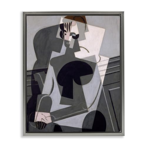 Classic Abstract Portrait, 16 x 20 Inch Canvas in Floater Frame