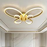 DESIGN CRÉATIF : Ce plafonnier arbore un motif papillon en 3D, aux lignes douces et courbes qui apportent une touche artistique à votre chambre, salon, salle à manger ou couloir. Son design moderne et minimaliste s'harmonise parfaitement avec différents styles d'intérieur