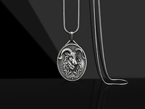 Colgante de Plata Personalizado con Cabeza de Carnero
