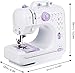 LQLQL Máquina de Coser portátil Mini hogar portátil eléctrico con Pedal Overlock...