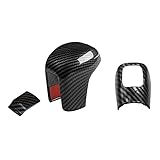 NKNKN for Honda 10Th Civic 2016-2020 Car Carbon Fiber Gear Shift Knob Cover Lever Trim Shift Head Sticker Accessories