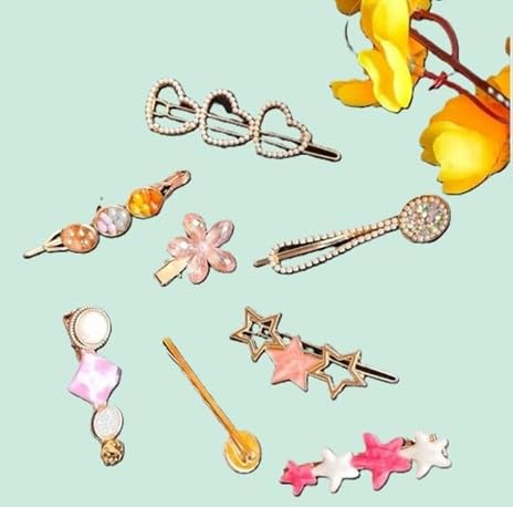 Hair Clip Jewelry Set, Fashion Hair Accessories Girls Hair Pins, Baby Hair Clips, Kids Hair Clip Women And Girls Hair Accessories Pack of 12 PCS