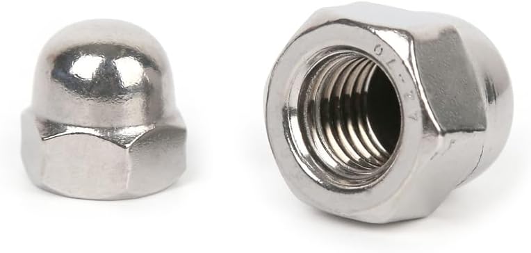 50pcs/lot DIN1587 Stainless steel hex cap nut decrotive domed head cover acorn nuts M3 M4 M5 M6 - (Size: M3)
