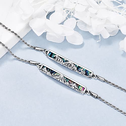 Sterling Silver Engraved Inspirational Adjustable Bracelet Graduation Gift for Her, Women Bracelets3