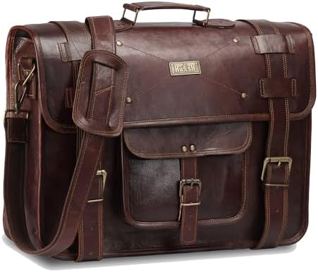 Full Grain Leather messenger bag for men Leather laptop bag for men, Genuine Leather satchel briefcase computer bag