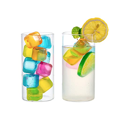 Njn 24 Pack Reusable Ice Cubes, Plastic Ice Cubes, Refreezable, Washable #TOP4