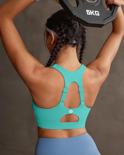 Image of RUNNING GIRL Sports Bras for Women High Support, Adjustable Straps High Impact Racerback Bra with Hook Closure Molded Cup