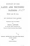 History of the Latin and Teutonic nations from 1494 to 1514
