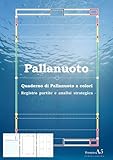 Pallanuoto Quaderno di Pallanuoto a colori - Registro partite e analisi strategica - Formato A5
