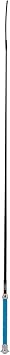 Weaver Livestock 40" Tennis Grip Pig Whip with Comfort Grip Plastic Handle, Pig Training Whip, Guiding Whip for Showing, Black with Blue Handle