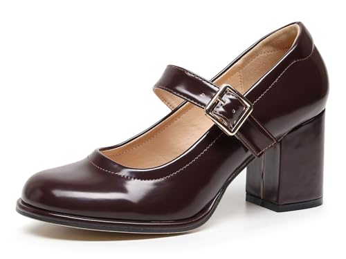 Image of VenusCelia Women's Mary Jane Pump Heeled Shoe