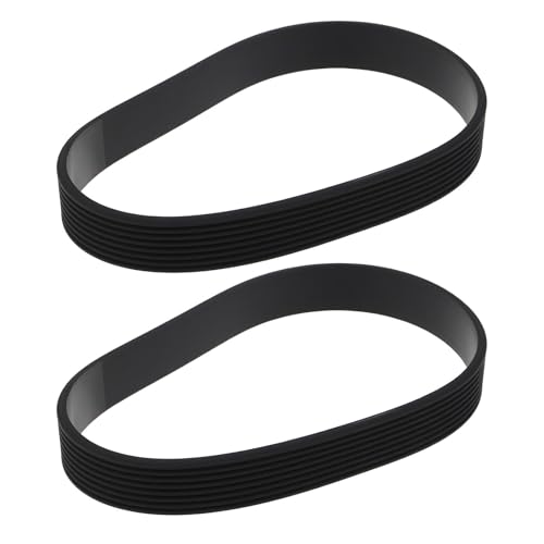 SG Store 2 x 8PJ377 Antriebsriemen PJ Typ Antriebsriemen für Luftkompressorpumpe, Schwarz