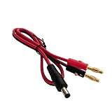Mekalero Câble de connecteur d'alimentation banane de 4 mm avec extrémité mâle de 5,5 x 2,...