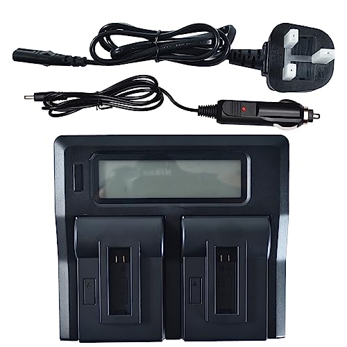 Cargador doble DSTE 1.5A para baterías Canon BP-A30 y BP-A60 de cámaras de cine