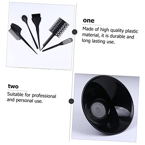 1 Conjunto De Cores De Cabelo Tigela De Mistura De Cores Escovas De Tintura De Cabelo Colher De Tint