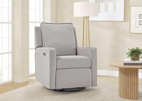 babyGap Harlowe Power Recliner with USB-A & Charging Port by Delta Children - Greenguard Gold Certified – Stain-Resistant Performance Fabric is Oeko-TEX Standard 100 Certified, Ash by Delta Children - Image 9