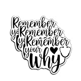 (3Pcs) Remember Your Why Sticker Stethoscope Inspirational Decal for Nurses, Doctors, Healthcare Workers Waterproof Motivational Medical for Laptops, Water Bottles Gifts for Hospital Staff 3'x2.5'