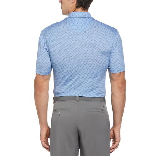 Callaway Golf Polo for Men & Breathable and Stretchable Short Sleeve Shirt - Blue Large2
