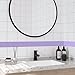 YENHOME Purple Removable Wallpaper Border Peel and Stick for Bathroom Walls Self Adhesive Wallpaper Borders 3