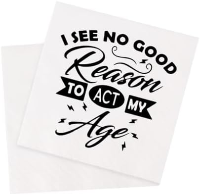 VOWFOO Funny Cocktail Napkins - 'Trust Me You Can Dance Vodka', 100 Pack, 5x5 Inch