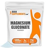 BulkSupplements.com Magnesium Gluconate Powder - Magnesium Gluconate 500mg Powder - Magnesium...