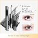 2PCS Doll Metal Curling Iron Strong Mascara, Curling Eyelash Long-Lasting Volume Waterproof, Smudge-Proof, No Flaking, No Clumping Magic 4D Silk Fiber Makeup (Black & Brown)