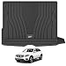 3W Mercedes Benz GLC Cargo Mat All Weather Heavy Duty Custom Fit TPE Trunk Cargo Tray 2016-2020, Black