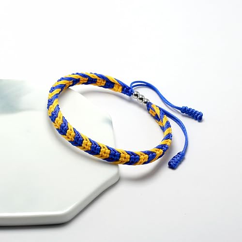 LAMIBEE Country Proud, Country Flag Color Tibetan Wrist Wrap Bracelet, Amulet and Boho Style Rope Bracelet and Bangles for Women, Men, String Thread Bracelets4