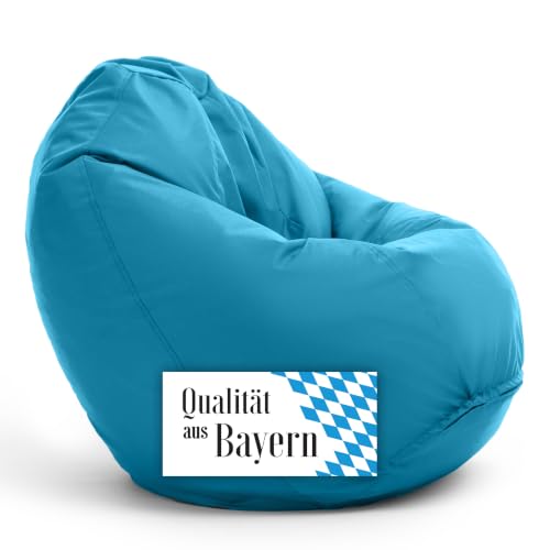 Bruni Sitzsack Classico M in Lichtblau – Sitzsack mit Innensack zum...