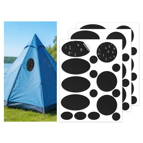 48pcs Down Jacket Repair Patches - Waterproof Nylon